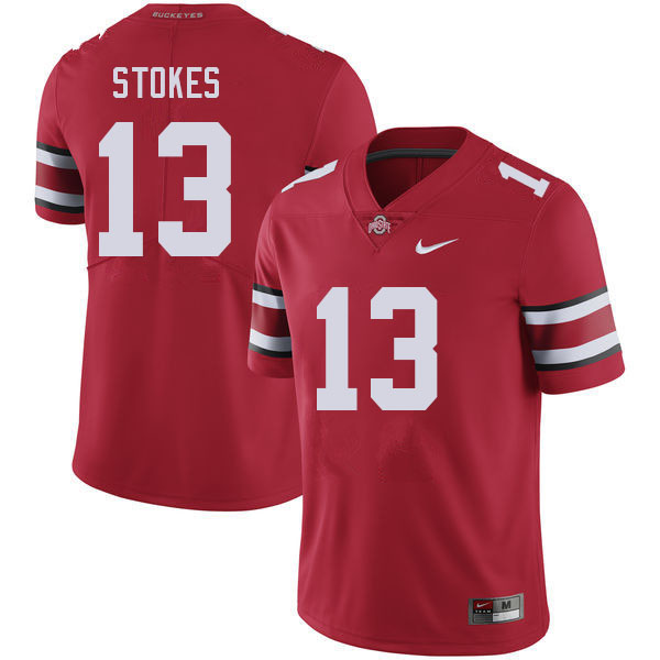 Men #13 Kye Stokes Ohio State Buckeyes College Football Jerseys Stitched Sale-Red